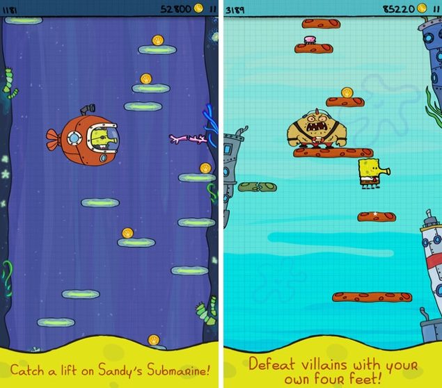 Doodle Jump SpongeBob SquarePants Is Apple’s Free App Of The Week ($1.99 Regular)